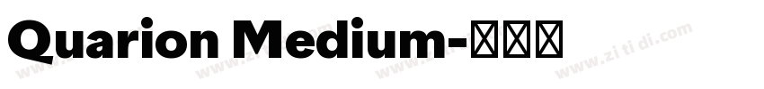 Quarion Medium字体转换